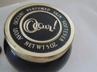 RARE - Vintage AVON OCCUR Perfumed Skin Softener & TALC - METAL CAN - Advertising 3