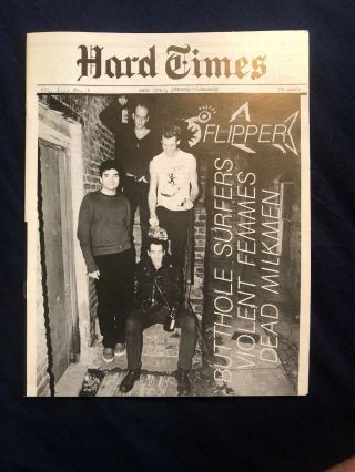 Hard Times Rare Punk Fanzine 5 Jan 85 Butthole Surfers Dead Milkmen Femmes