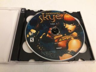 Darkened Skye 2 Disc PC Game case,  RARE Instruction Booklet.  A, 4