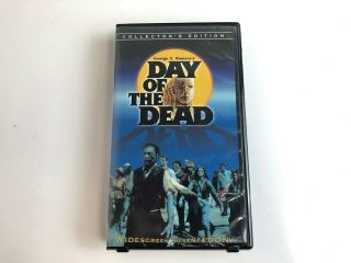 Day Of The Dead (vhs,  1985,  Widescreen Collectors Edition) George A.  Romero Rare