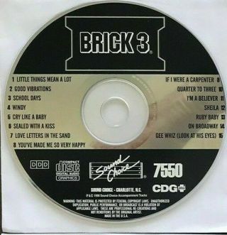 Sound Choice Brick 3 7550 Karaoke Cd,  G 15 Song 