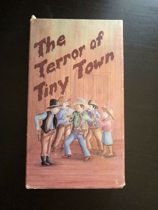 Terror Of Tiny Town Rare Midget Western Sleaze Cult Horror Vhs Big Box Sov