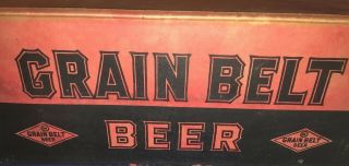Rare Late 1930’s Early 40’s Grain Belt Beer Bottle Case Empty Cardboard And Wood