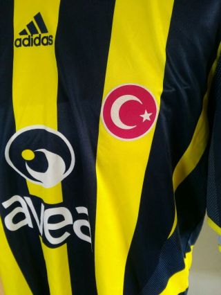 RARE FENERBAHCE TURKEY FOOTBALL SHIRT VINTAGE SIZE L 3