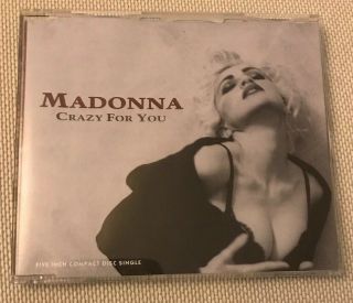 Madonna Crazy For You Rare Australian 3 Track Cd Single 1991