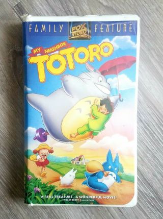 Vintage My Neighbor Totoro Vhs 1993 Ghibli Studios Miyazaki Rare Video