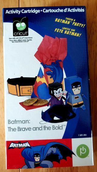 Cricut Cartridge - BATMAN: THE BOLD AND THE BRAVE - once - RARE NOT LINKED 2