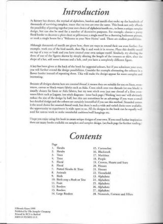 The Sampler Company ' s Book of ALPHABET MOTIFS & BORDERS Brenda Keyes Rare HTF 3