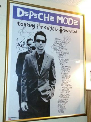 DEPECHE MODE Autographed Touring The Angel 2005 - 06 Tour Poster 25 