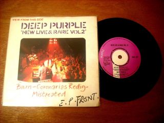 Deep Purple - Live And Rare Vol 2 - 7 " Vinyl - Pur 137 - Ex/ex