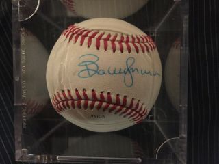 Bobby Murcer Autographed Baseball RARE w/ 2 signatures on Mickey Mantle Ball 2