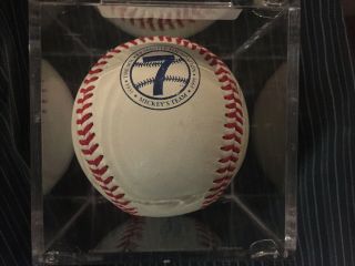 Bobby Murcer Autographed Baseball RARE w/ 2 signatures on Mickey Mantle Ball 3