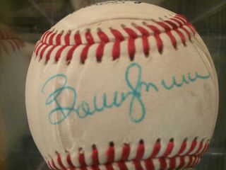 Bobby Murcer Autographed Baseball RARE w/ 2 signatures on Mickey Mantle Ball 4