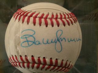 Bobby Murcer Autographed Baseball RARE w/ 2 signatures on Mickey Mantle Ball 5