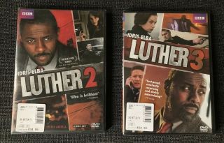 Luther Season 2,  3 Dvd Set Idris Elba Bbc Rare
