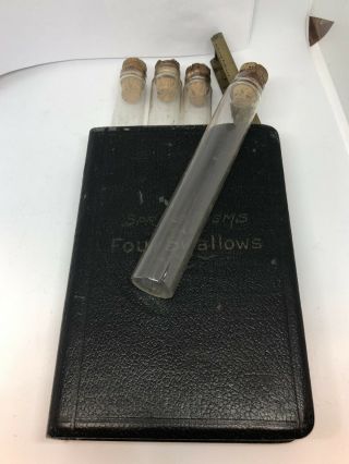 Rare 1921 Prohibition Era Hidden Flask Book - Spring Poems The Four Swallows