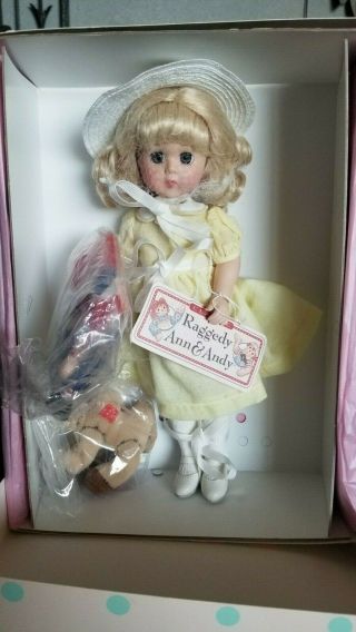 Rare & Retired Madame Alexander 8 " Doll Marcella & Raggedy Ann And Andy L.  E.