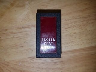 Oem Volvo 240 242 244 245 Early Style Rare Fasten Seat Belt Dash Indicator