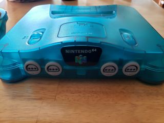N64/Nintendo 64 System Ice Blue Funtastic Console Rare 3