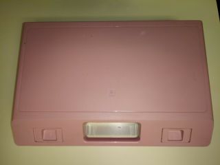 Smoke Home - Rare Vintage Pink 30 Cassette Tape Storage Carry Case -
