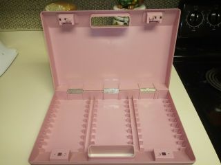 Smoke Home - RARE Vintage PINK 30 Cassette Tape Storage Carry Case - 3