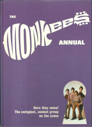 The Monkees Annual 1967 Rare Vintage Book Not Clipped