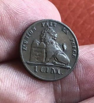 Belgium 1 Centime 1859 Rare
