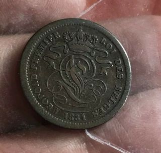 Belgium 2 Centimes 1834 Rare