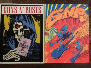 Guns N Roses Rare Poster Set 2 For Price Of One La Appetite Pop Up And San Diego