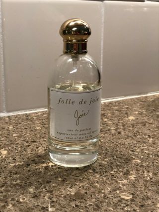 Folle De Joie Discontinued Rare Perfume Spray Anthropologie 3.  4 Oz 70 Full