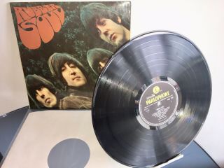 The Beatles - Rubber Soul Ex,  Rare Uk 1965 1st Mono Pmc 1267 Ej Day Vinyl Lp