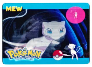Rare Pokemon The 1st Movie 1998 Mew And Mewtwo Holographic Card
