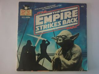 Star Wars The Empire Strikes Back Rare Zealand 7 " Vinyl With Story Book.