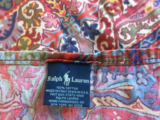 Ralph Lauren Galahad Cotton Sateen Queen Flat Sheet - Rare 2