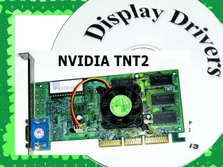 Legacy Nvidia Tnt2 Agp Video Card.  Vintage 1999.  Rare.  Attn Collectors Driver Cd