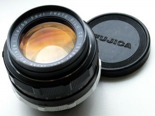 Rare M42 Screw Mount Fuji Film Fujinon 50mm F/1.  4 Fast Nifty Fifty Prime Lens