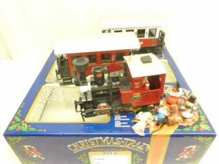 Lgb The Christmas Train,  Rare 1991 Christmas Set Red 22540 Us G Scale Germany