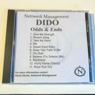 Promo Cd - R Dido Odds & Ends Ultra Rare Unreleased Cd & Tracks