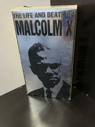 The Life And Death Of Malcolm X (vhs,  1992,  2 - Tape Set) Rare