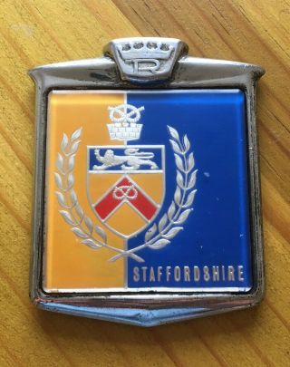 Staffordshire Vintage Car Badge - Rare