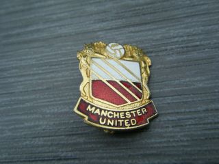 Rare Manchester United F.  C Enamel Pin Badge Made By Coffer Of London