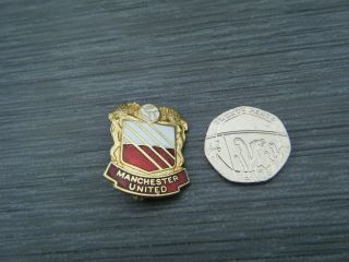 RARE MANCHESTER UNITED F.  C ENAMEL PIN BADGE MADE by COFFER of LONDON 3