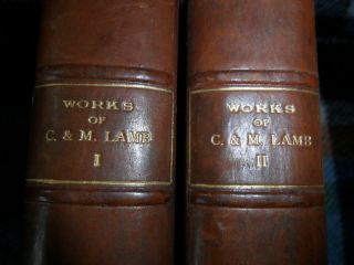 Hutchinson 2 Volume Set " Of C & M Lamb " 1911? Half Leather Rare