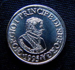 1995 Italy Seborga Principate Rare Coin 5 Cents Unc Giorgioi