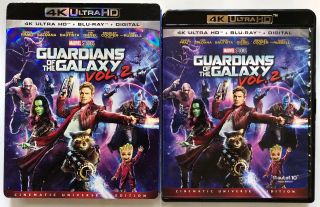 Marvel Guardians Of The Galaxy Vol 2 4k Ultra Hd Blu Ray Rare Slipcover & Poster