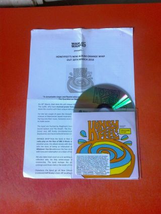 Honeyfeet Orange Whip Rare Cd Album/press Sheet