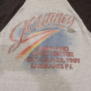 RARE JOURNEY 1981 LAKELAND FLORIDA stanley mouse Concert Tour Shirt 7