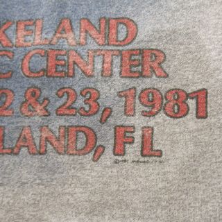 RARE JOURNEY 1981 LAKELAND FLORIDA stanley mouse Concert Tour Shirt 8