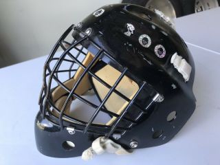 Rare Badger Elite Hockey Goalie Mask Black Mid 90’s Men’s Medium Only On Ebay