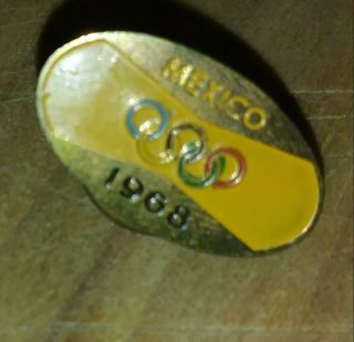 1968 Mexico Olympic Games Pin Rare